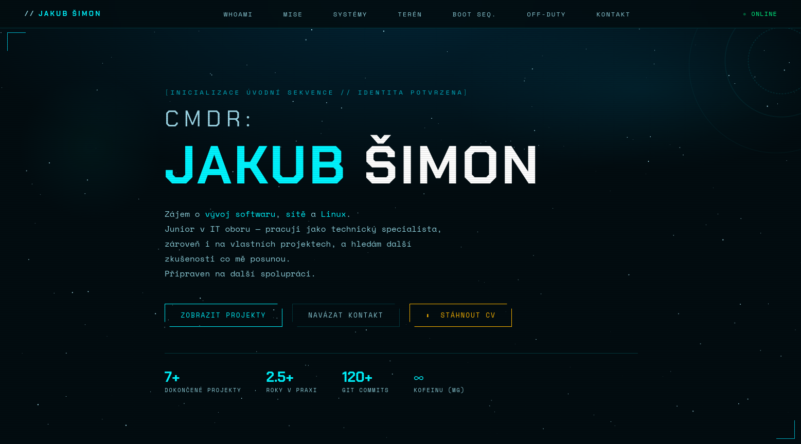 Hlavní screenshot projektu